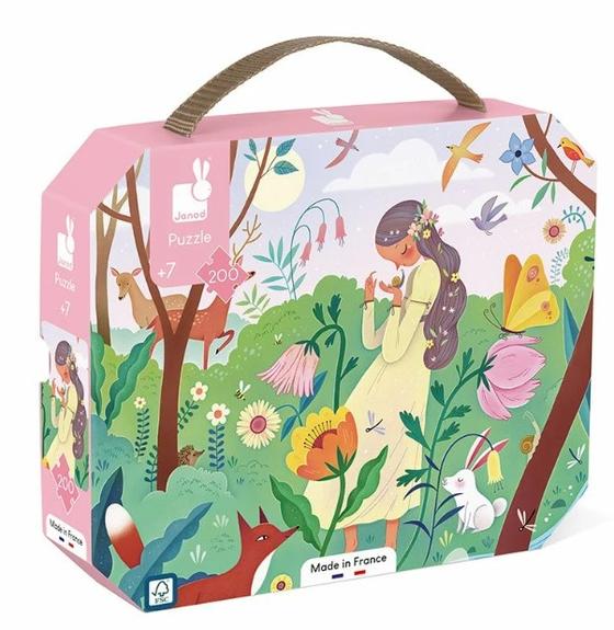 Janod Puzzlekoffer Mutter Natur 200 Teile