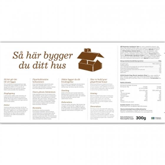 Nyåkers Pepparkakshus (300g Bausatz-Pfefferkuchenhaus, Ohne Deko)