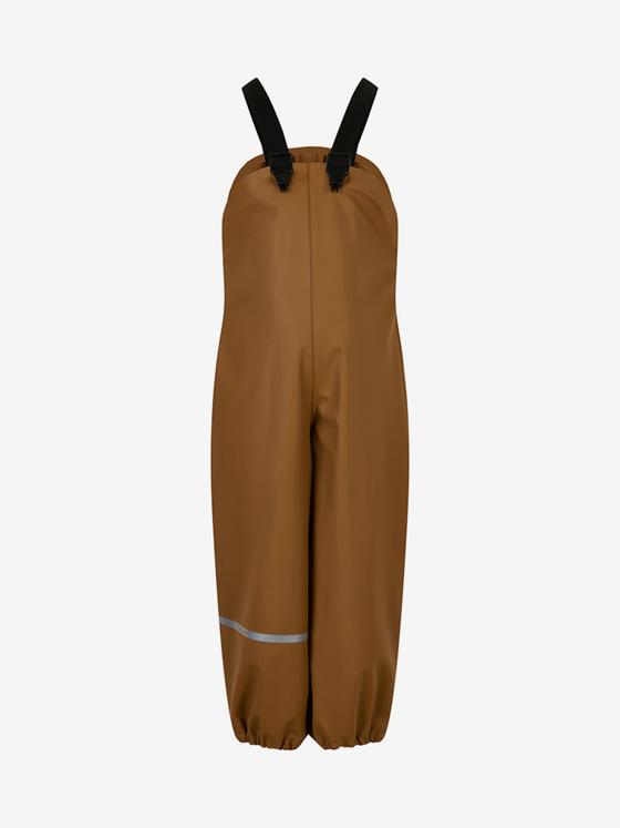 Regenhose, Matschhose mit Latz aus recyceltem Polyester, rubber