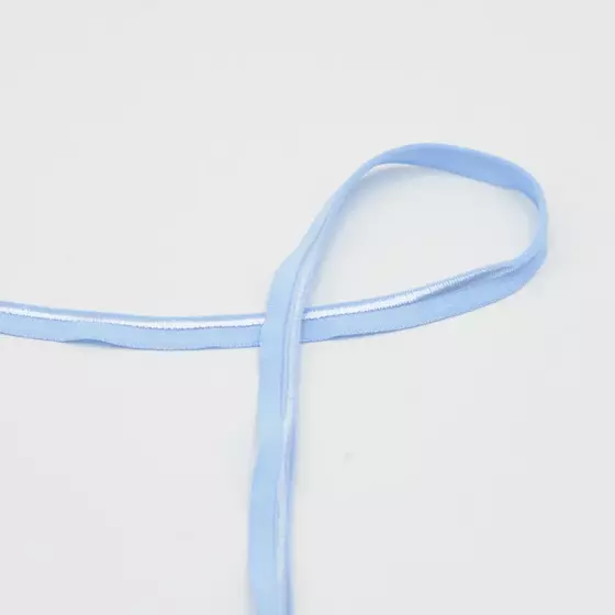 Elastische Paspel hellblau
