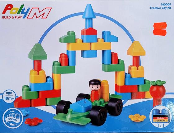 PolyM Bauklötze "Creative City", Made in Germany