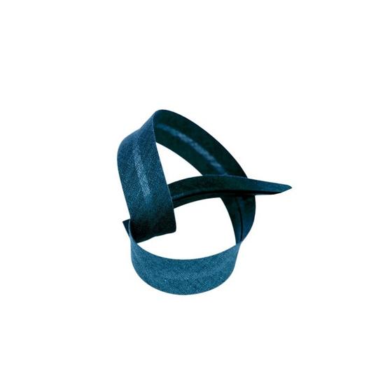 Schrägband Baumwolle 20mm uni - petrolblau