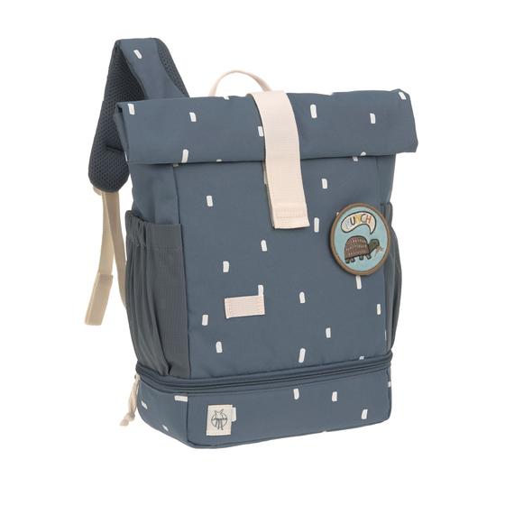 Lässig Kindergartenrucksack Rolltop - Happy Prints Dunkelblau 