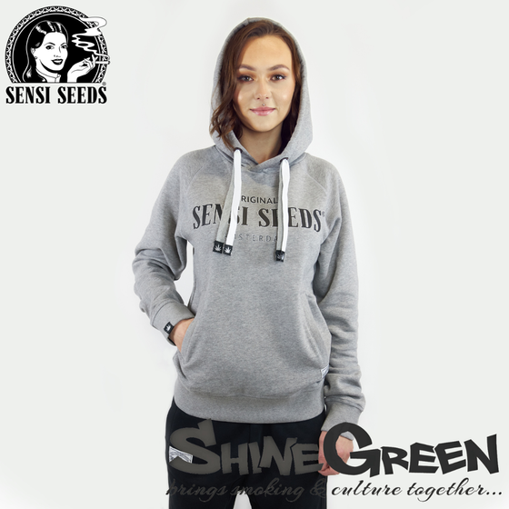 Hoodie, Sensi Seeds®, HD Print, Grau