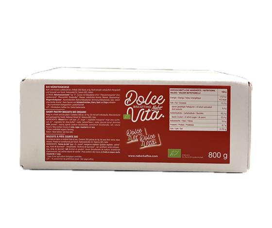 Bio Mürbteigkeks_Dolce Vita_Naber Keks_Folie_Schönbergers Kaffeegreissler
