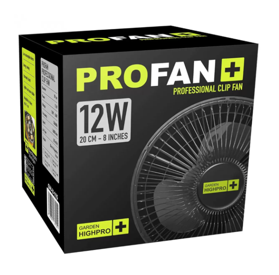 Garden Highpro Clip-Ventilator Ø20cm, 12 Watt