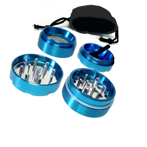 Grinder, Spyräl, Aluminium, Sieb, 40mm, alle Farben