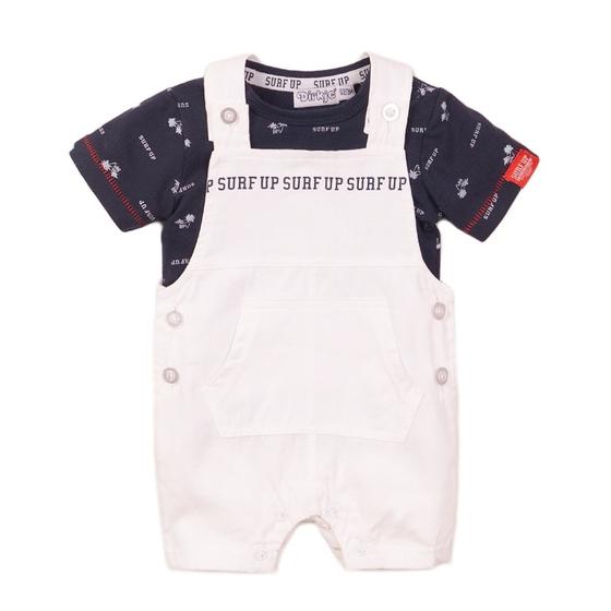 2-teiliges Set "Surf up", Latzhose & Shirt