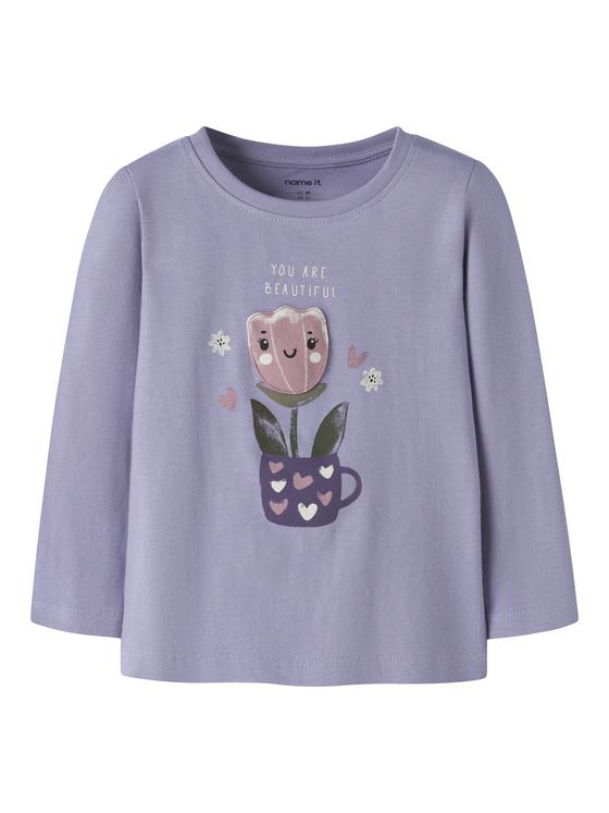 Name It Langarmshirt You Are Beautiful Heirloom Lilac