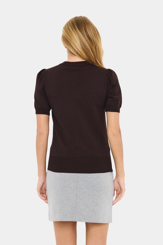 SAINT TROPEZ MilaSZ SS Pullover 30511788 - schoko-braun