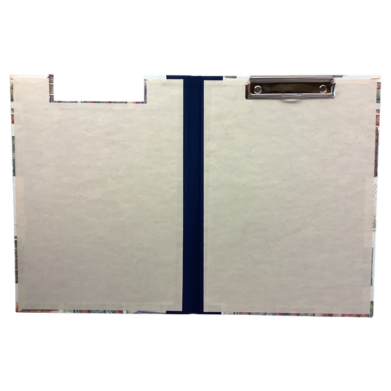 Klemmbrett - Bücher (Italienisches Buntpapier)