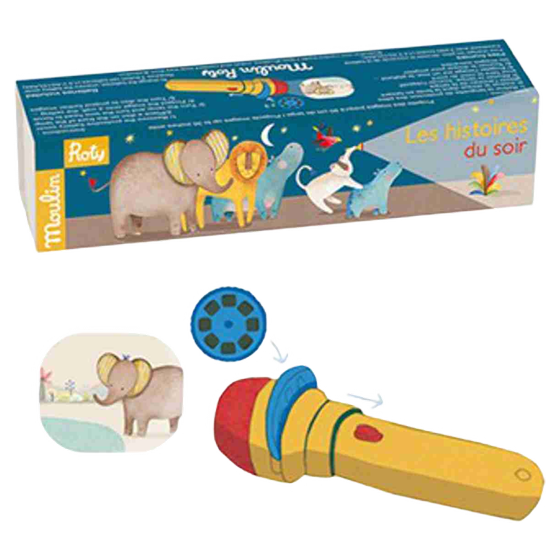 Moulin Roty Projektionsleuchte zum Geschichten erzählen - Les Papoum