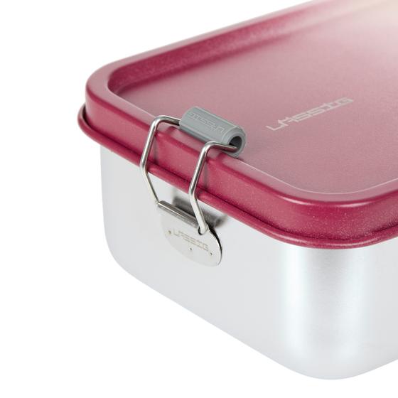 Lässig Brotdose - Lunchbox Edelstahl Unique Rosa