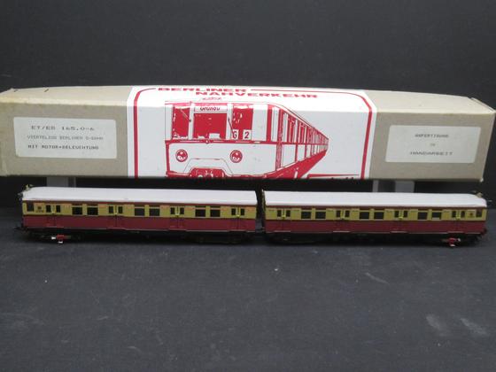 Woytnik F -165 0- S-Bahn  ET 165 Maikäfer DR Antrieb Messing Handarbeits Model Spur H0 OVP