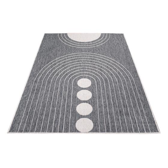 DUO Rug wendbarer Teppich silber