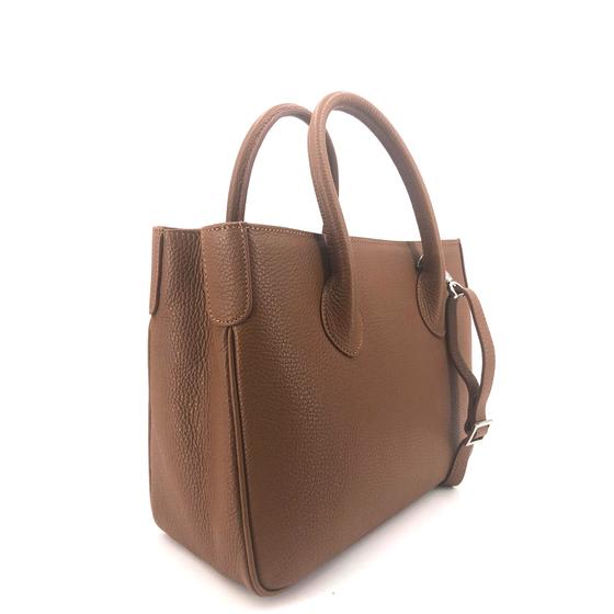 Maxima Handtasche klein, cognacbraun