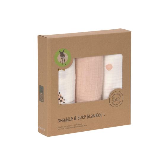 Lässig Mulltücher 3er Set - Little Mateys Spicy Orange