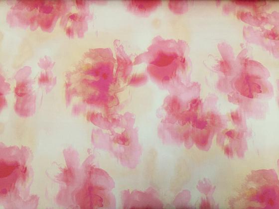 Baumwollsatin Aquarell rosa