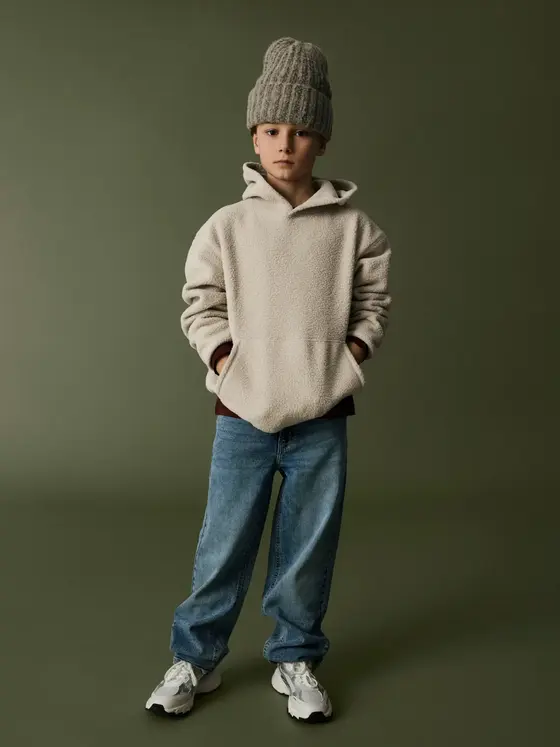Name It Teddy Sweat Hoodie Island Fossil