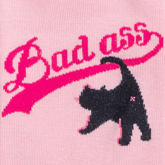 SOCK it to me Strümpfe BAD ASS CAT W0410 - rosa-pink