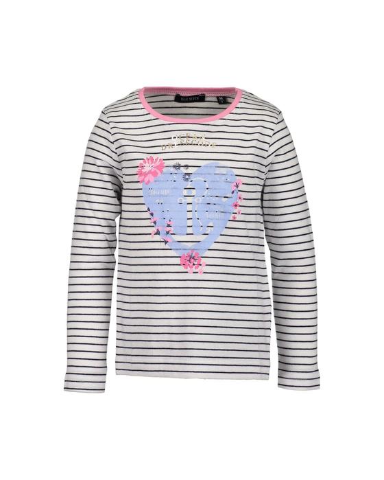 Longsleeve gestreift mit Aufdruck