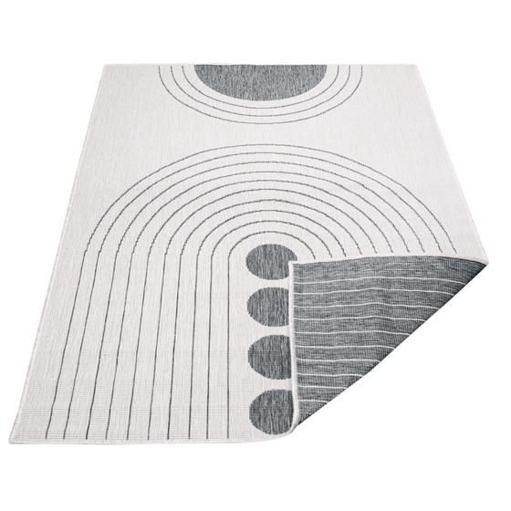 DUO Rug wendbarer Teppich silber