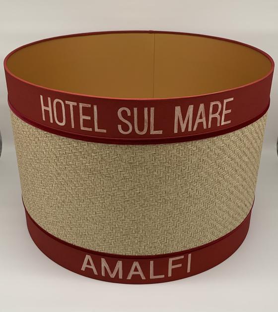 Lampenschirm | Runder Schirm Amalfi - Stone Red / XXL 
