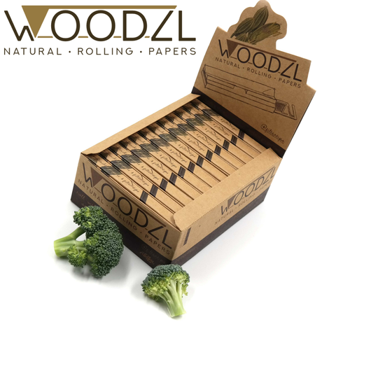 Papers mit Tips, WOODZL, Brown, King Size Slim