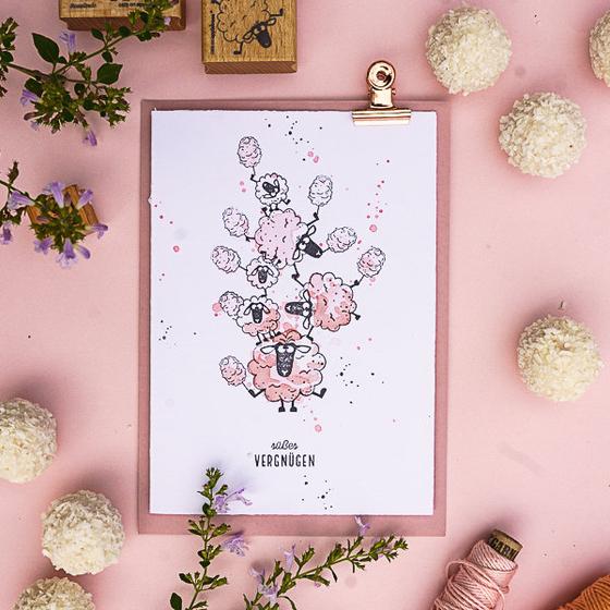 Cats on Appletrees Stempel Schaf Isidora