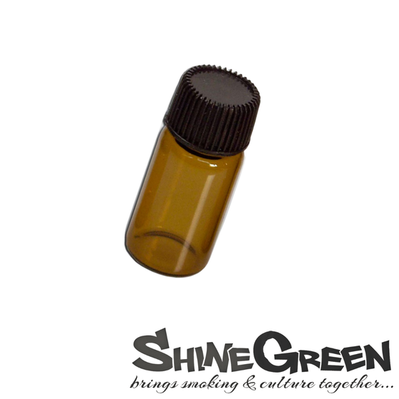 Fläschchen, Glas, Braun, 8ml