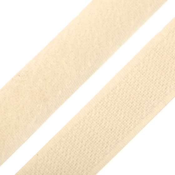 Klettverschluss aufnähbar 20mm - grau