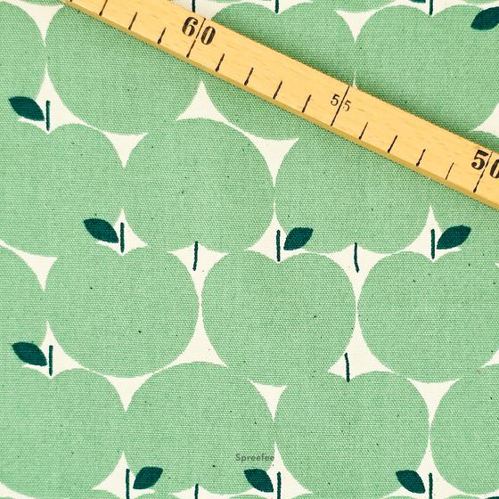 Sevenberry Canvas Apfel grün | Taschenstoff | Spreefee