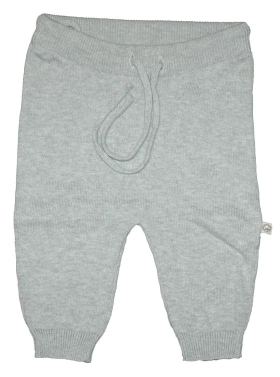 Strickhose, grau, reine Bio-Baumwolle