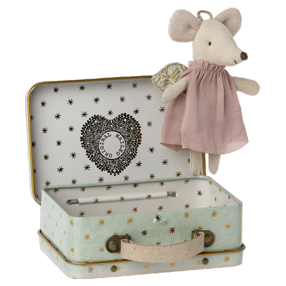 Maileg Engelsmaus im Koffer