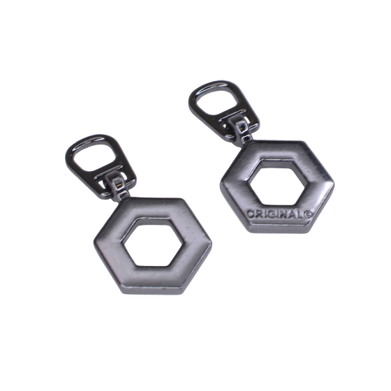 Snap on zipper hexagon