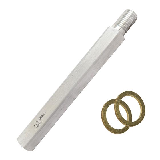 1 ¼&Prime; Verlängerung <br> aus Aluminium <br> Nutzlänge 100 - 400 mm