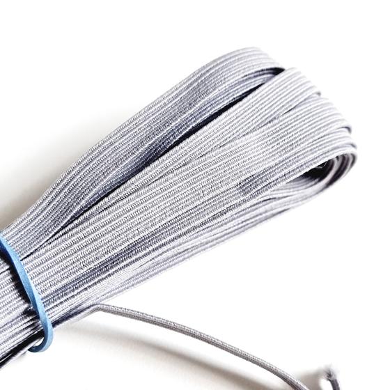 Flachgummi Stück à 50cm - himmelblau