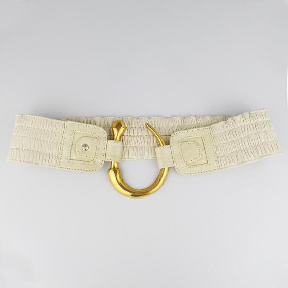 goldmarie Taillengürtel RING creme-brass