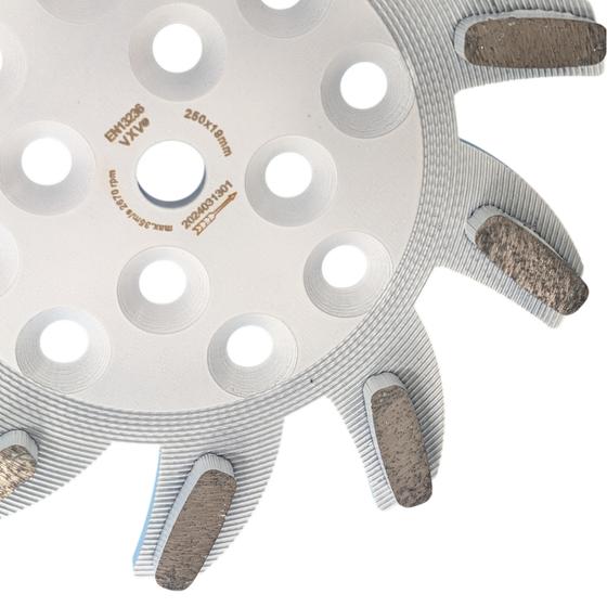 Restposten<br>Diamant-Stern-Schleifscheibe <br> Ø 250 mm medium Bindung<br> für universelle Anwendung