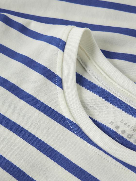 Name It Langarmshirt Streifen Cloud Dancer Amparo Blue