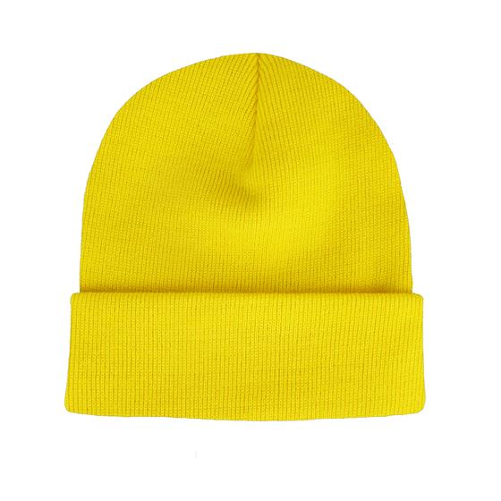 goldmarie Beanie Mütze LOVE IS MY SUPERPOWER - gelb