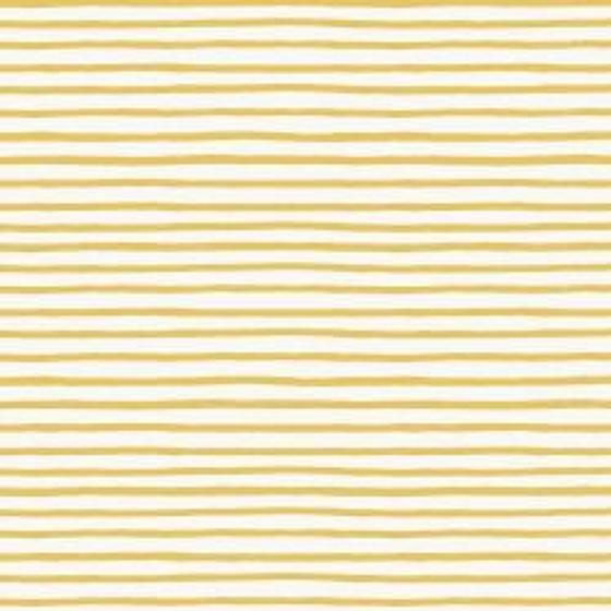 Cotton + Steel - Bon Voyage - Festive Stripe Yellow Fabric - Rifle Paper Co.