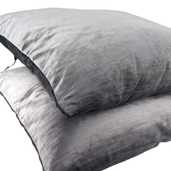 Thanks a lot Kissenhülle SAMT grau mittelgrau