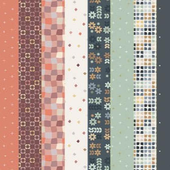 sweet treats cotton & steel fabrics grüner grafischer Baumwollstoff bei Spreefee alles zum Taschen nähen kaufen