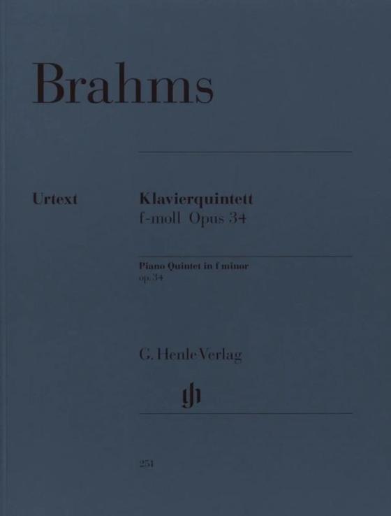 Quintett für 2 Violinen, Viola, Violoncello und Klavier f-moll op. 34