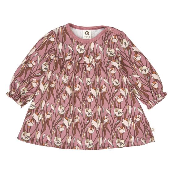 Müsli by Green Cotton Baby Kleid Langarm Autumn Nostalgia Rose