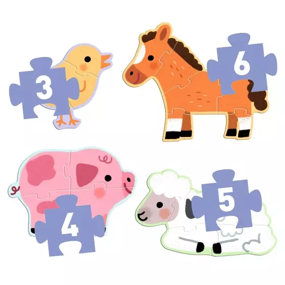 Djeco Erste Puzzle Bauernhof