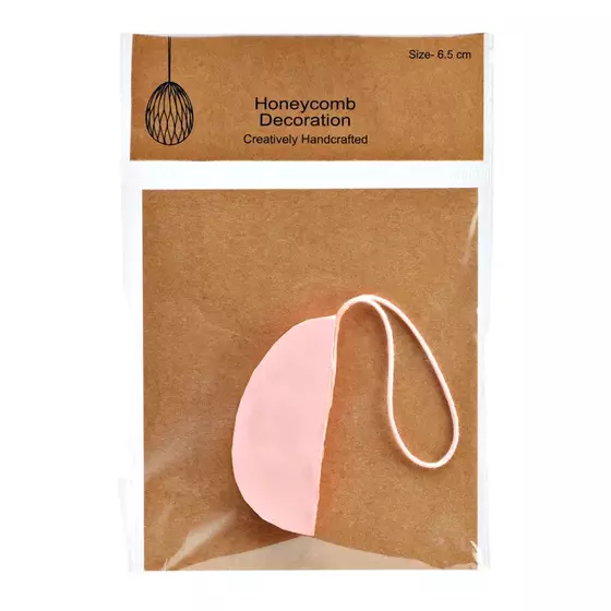 Osterei aus Papier Rosa Honey Comb