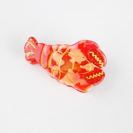 goldmarie Mini Haarklammer HUMMER - rot - 4cm