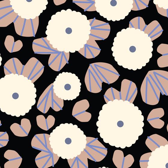 Firefly Moon Bio-Baumwollstoff von Leah Duncan für Cloud9 Fabrics
